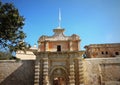 Main entrance gate of Mdina in Malta. Mdina is ancient capital of Malta Royalty Free Stock Photo