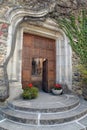 Introd castle, Aosta Valley, Italy. Main entrance gate