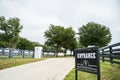 Main entrance gate to Southfork Ranch Royalty Free Stock Photo