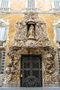 Main entrance of the gothic building Marques de Dos Aguas , Val