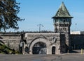 Main entrance, historic Folsom State Prison Royalty Free Stock Photo