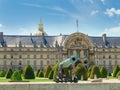 Main entrance of the Hotel Des Invalides in Paris Royalty Free Stock Photo