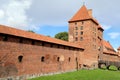 The main entrance into Malbork Castle, built by the Teutonic Knights in the town of Malbork, Poland