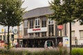 Main entrance of the railway station in Paderborn, Germany. Royalty Free Stock Photo