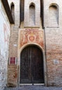 Main entrance of Rocca di Vignola. Modena, Italy