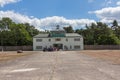 The main entrance of the Sachsenhausen Concentration Camp Memorial and Museum, Oranienburg, Germany. Royalty Free Stock Photo