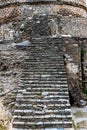 The main entrance or stairs to the stupa