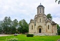 Fraternal building and Church of the Saviour in the Spaso-Andronikov monastery in Moscow, Russia Royalty Free Stock Photo