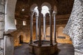 The main entrance to the Arab Baths of Girona (Catalonia, Spain) Royalty Free Stock Photo