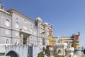 Side view of Palacio da Pena in Sintra, Portugal