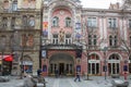 Main entrance to the famous Operetta Theater in Budapest, Hungary Royalty Free Stock Photo