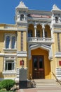 Main entrance to Main narzan baths in Indo-Saracenic style in Kislovodsk. Building is located on Kurortny Boulevard