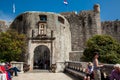 Main entrance to the Old Town of Dubrovnik called Pile Gate Royalty Free Stock Photo