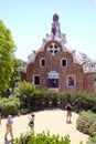 Barcelona, Spain, Gaudi Park. `Gingerbread house.`