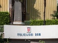 Main entrance to policijski dom rijeka, main police office of Croatian police.