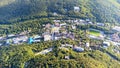 the main entrance to the resort park and the house of cultures of the city of Zheleznovodsk