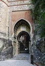 Main entrance to Rocchetta Mattei. Italy Royalty Free Stock Photo
