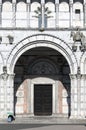 The main entrance to the San Martino Cathedral in Lucca