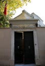 Main Entrance to Surp Takavor Armenian  Church with Turkish Flag in Istanbul Royalty Free Stock Photo