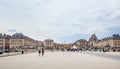 Main entrance with the tourists in the Versailles Palace Royalty Free Stock Photo