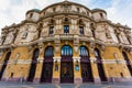 Main entrance view of Arriaga Theathre in Bilbao Spain