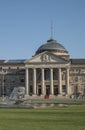 Main entrance of the Wiesbaden Casino, Germany Royalty Free Stock Photo