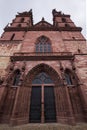 Main facade of Basel Minster Royalty Free Stock Photo