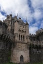 Facade of butron castle on a cloudy day Royalty Free Stock Photo