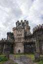 Main facade of butron castle on a cloudy day Royalty Free Stock Photo