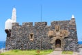 Main facade of the Castillo de San Miguel built in the 16th century in Garachico. April 14, 2019. Garachico, Santa Cruz De