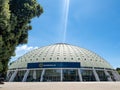 main facade of the crystal palace in the city of Porto during the social summit of european union 2021