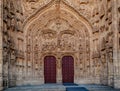 Main facade of the New Cathedral of Salamanca. Spain Royalty Free Stock Photo