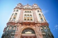 Main facade of the Parisi passage, also called Parizsi udvar, also called brudern house art nouveau secession building of Budapest