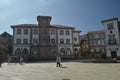 Main Facade Of The Town Hall In Curro Square In The Muro Village. Nature, Architecture, History, Street Photography. August 19,