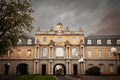 facade of the University of Bonn, in Germany, also called Bonn universitat, in the oldest part of the campus. it\'s the main Royalty Free Stock Photo
