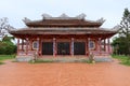Main facade of the Van Mieu Confucius Temple. Hoi An, Vietnam
