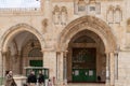 The main fasade of Al Aqsa Mosque on the Temple Mount, in the Old Town of Jerusalem, in Israel