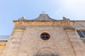 The main fasade of the Deir Al-Mukhraqa Carmelite Monastery in northern Israel