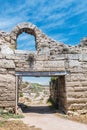 Main gate of the ancient Chersonesos Royalty Free Stock Photo