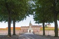 The Main Gate and Bridge over the moat of Kronborg Castle Royalty Free Stock Photo