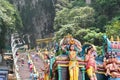 Main gate detail. Batu Caves hindu temple. Gombak, Selangor. Malaysia Royalty Free Stock Photo