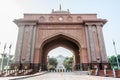 Main gate of Emirates palace hotel, a seven stars luxury hotel in Abu Dhabi, United Arab Emirates