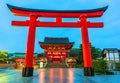 Main gate of Fushimi Inari-taisha shrine in Kyoto,Japan. Royalty Free Stock Photo
