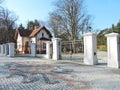 Main gate going in Palanga Park, Lithuania