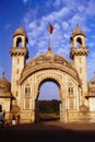 Main gate of Laxmi Vilas castle , Vadodara , Gujarat , India Royalty Free Stock Photo