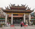 Main gate of Longshan temple in Taipei, Taiwan