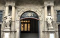 Main gate of the Pamplona City Hall, Spain
