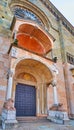 The main gate of Piacenza Cathedral, Italy Royalty Free Stock Photo