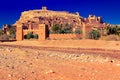 Main gate to Ksar Ait Ben Haddou in Morocco Royalty Free Stock Photo