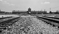 Main gates of the concentration camp Auschwitz - Birkenau, Poland